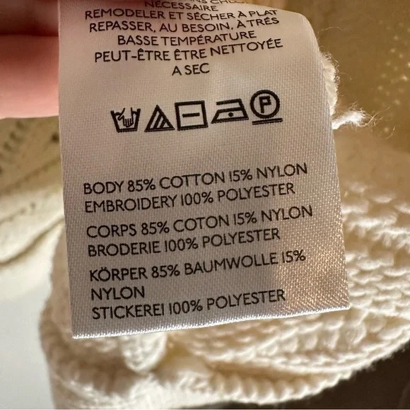 NWT Maeve Anthropologie Fruit-Embroidered Lemon 
Cardigan Sweater SZ S Petite - Picture 3 of 8